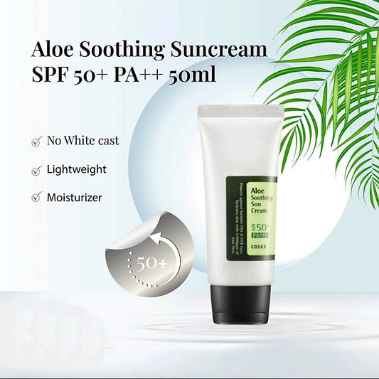Crème Solaire à l'Aloe Vera SPF50+ PA++++