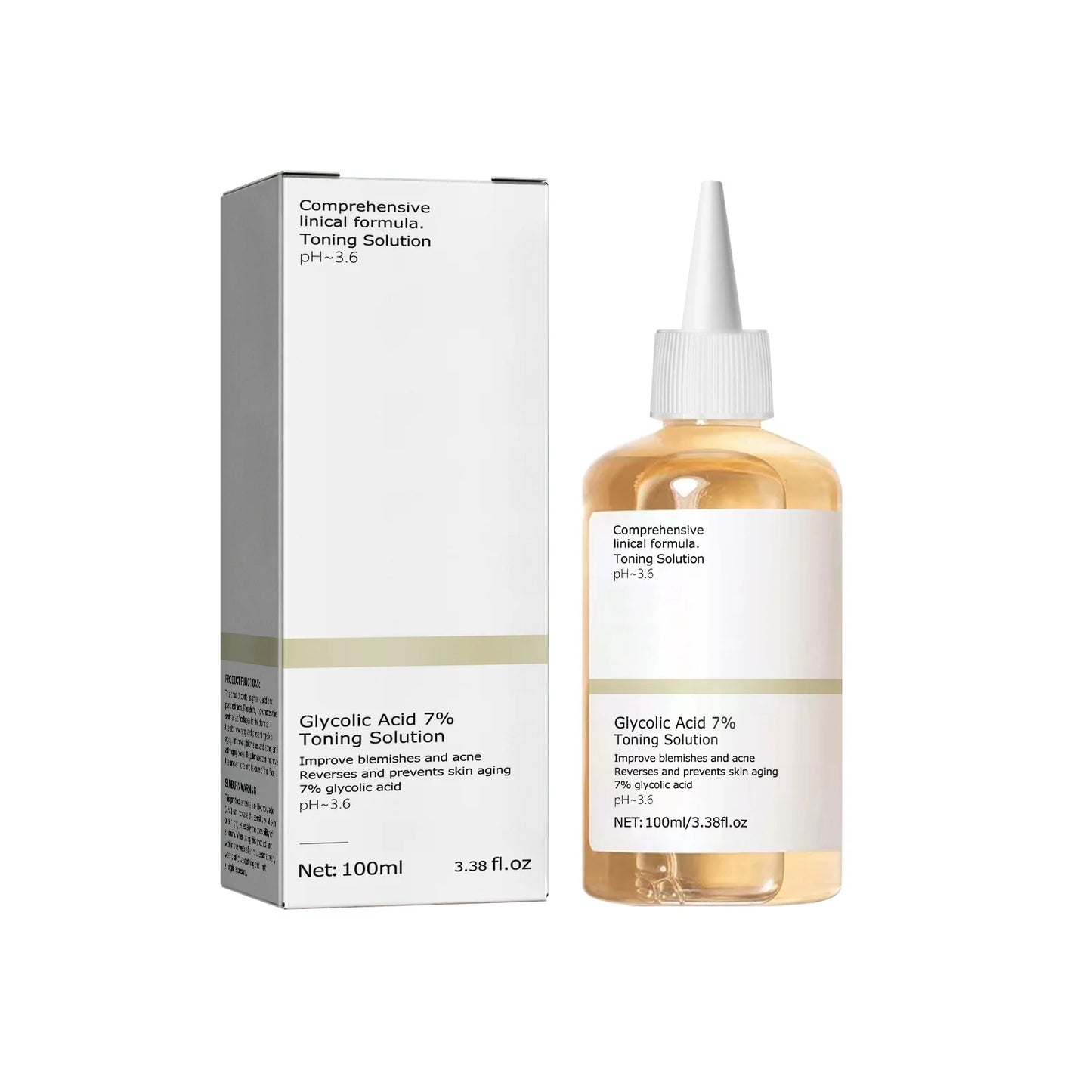 Lotion Tonique à l'Acide Glycolique 7% – Exfoliation Douce & Éclat 100 ml