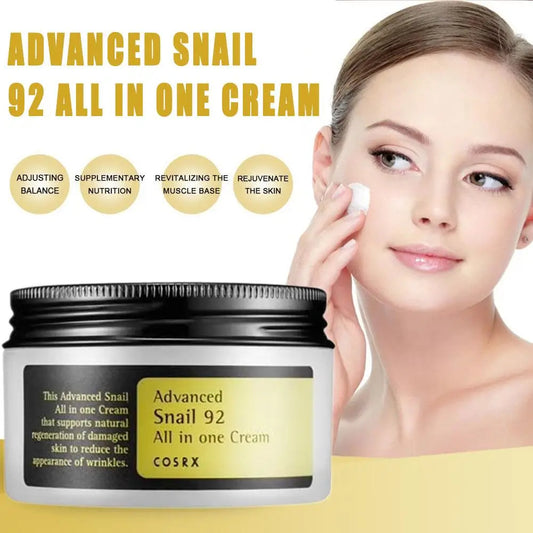 Crème Réparatrice à la Mucine d'Escargot 92% – Hydratation Intense