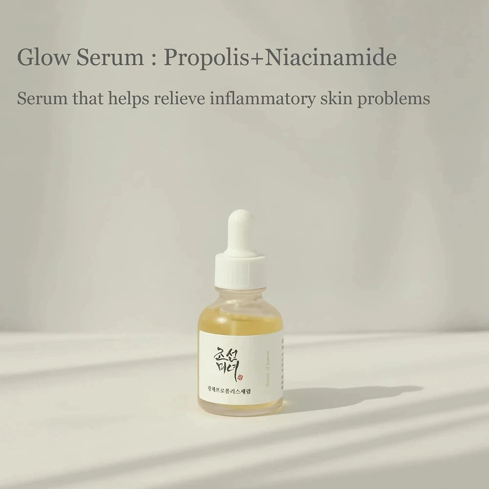 Sérum Visage Coréen – Thé Vert, Ginseng, Riz ou Propolis