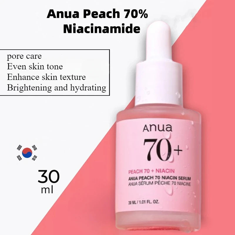 ANUA – Sérum Peach 70% Niacinamide Éclaircissant & Hydratant