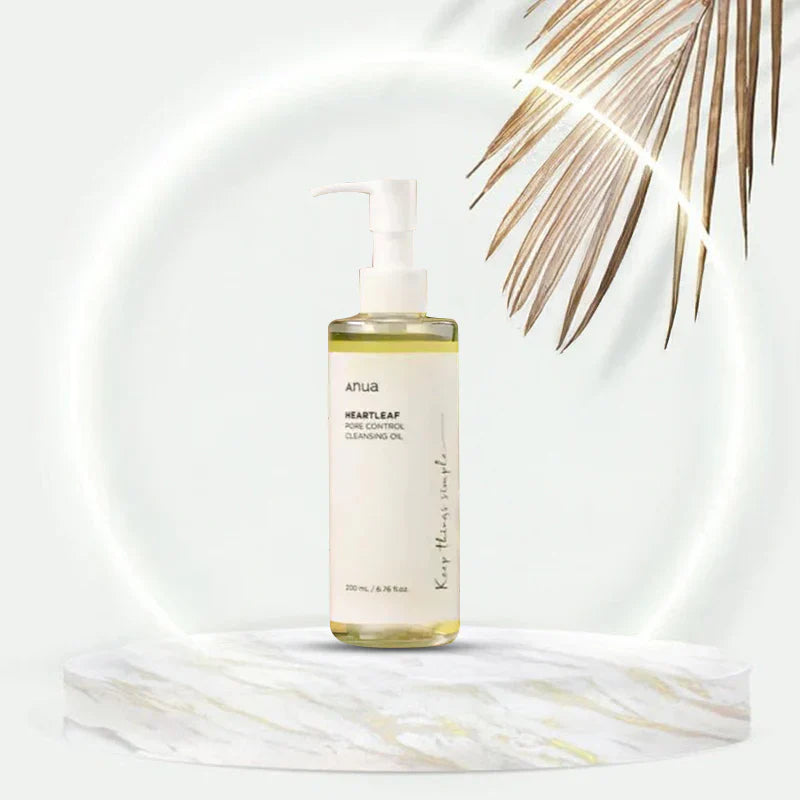Anua – Huile Nettoyante Heartleaf Pore Control pour Peaux Sensibles