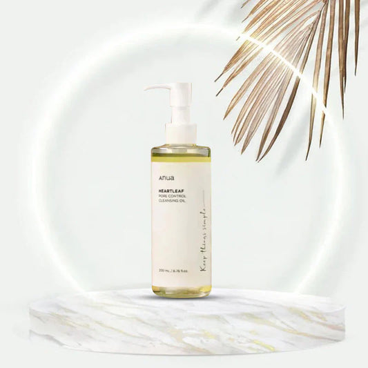 Anua – Huile Nettoyante Heartleaf Pore Control pour Peaux Sensibles