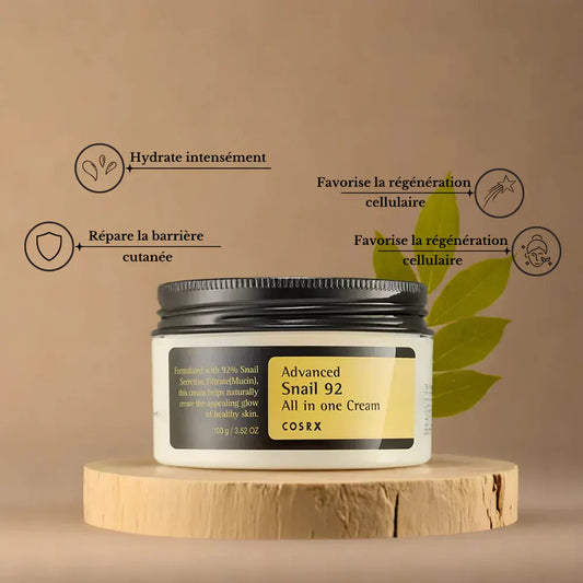 COSRX – Crème Soin Global à la Mucine d’Escargot 92 %