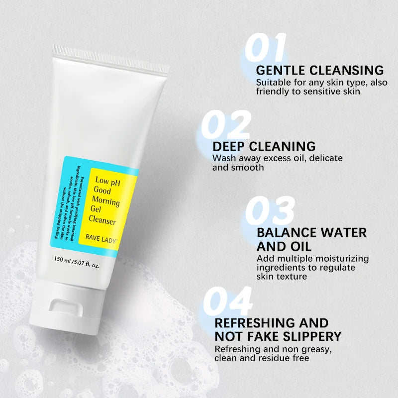 Nettoyant Visage Low pH Doux – Nettoyage Profond & Respectueux