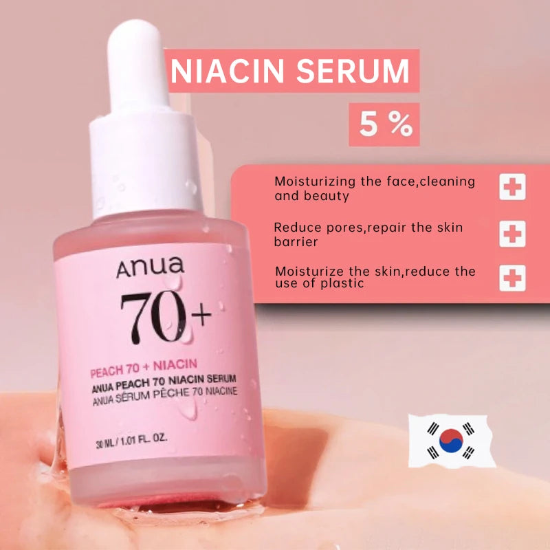 ANUA – Sérum Peach 70% Niacinamide Éclaircissant & Hydratant