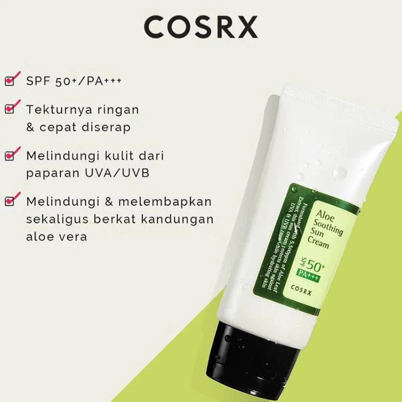 Crème Solaire à l'Aloe Vera SPF50+ PA++++