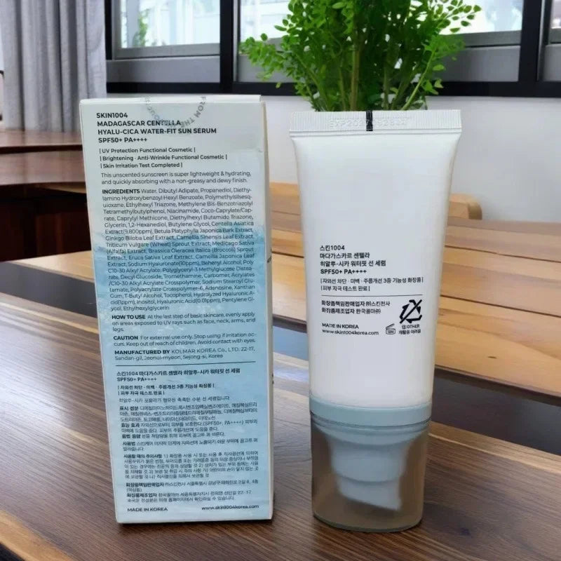 Crème Solaire Centella & Acide Hyaluronique SPF50+ – 3 Formats