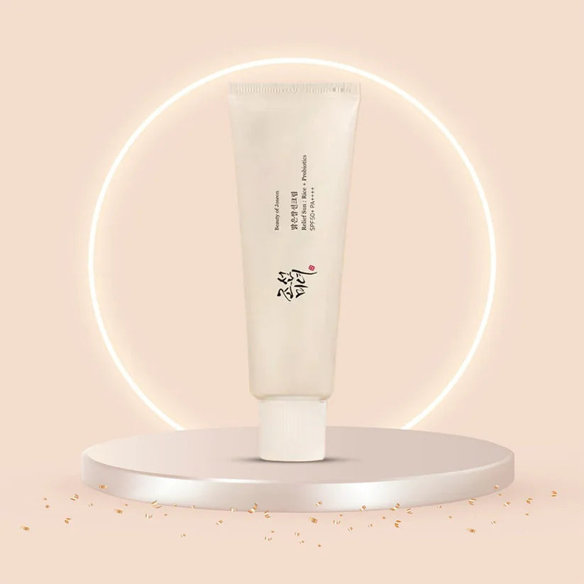 Crème Solaire Riz & Probiotiques SPF50+ PA++++ – Légère & Protectrice
