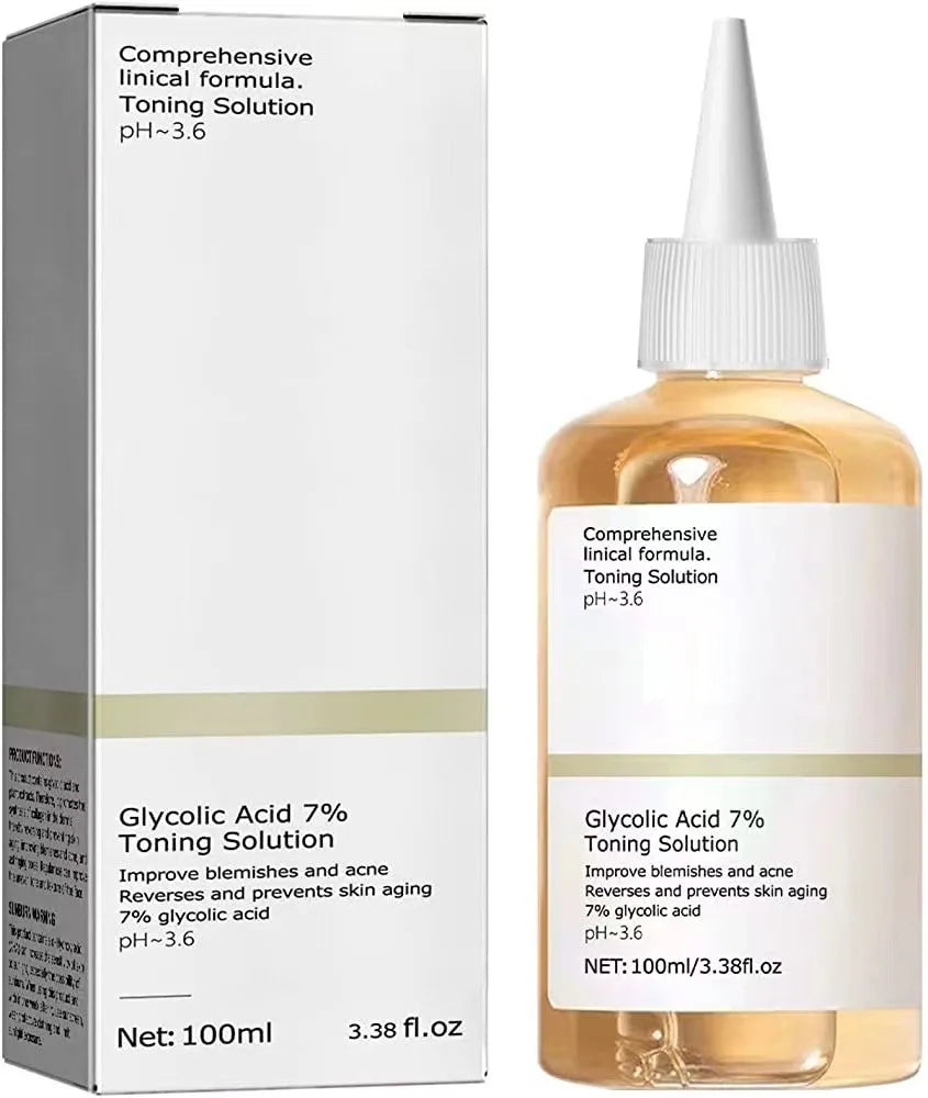 Lotion Tonique à l'Acide Glycolique 7% – Exfoliation Douce & Éclat 100 ml