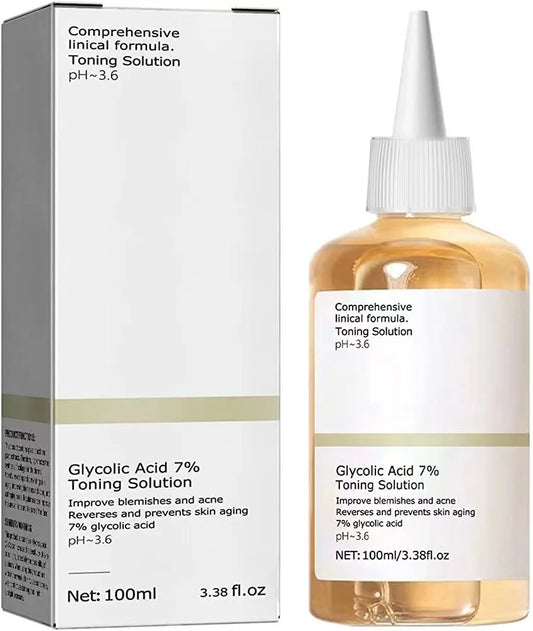 Lotion Tonique à l'Acide Glycolique 7% – Exfoliation Douce & Éclat 100 ml