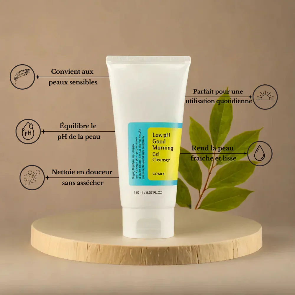 COSRX – Gel Nettoyant Low pH Bon Matin