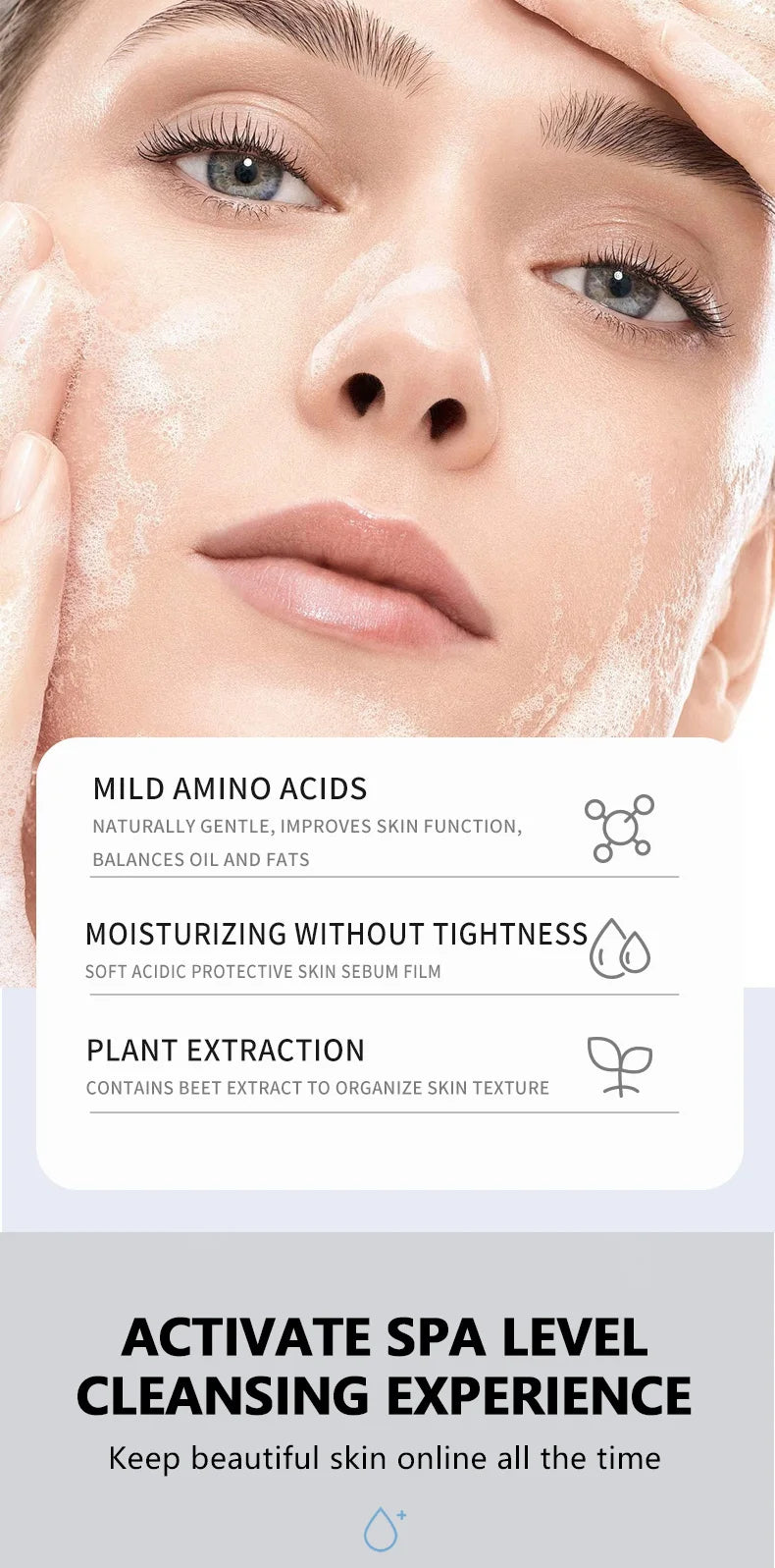 Nettoyant Visage Low pH Doux – Nettoyage Profond & Respectueux