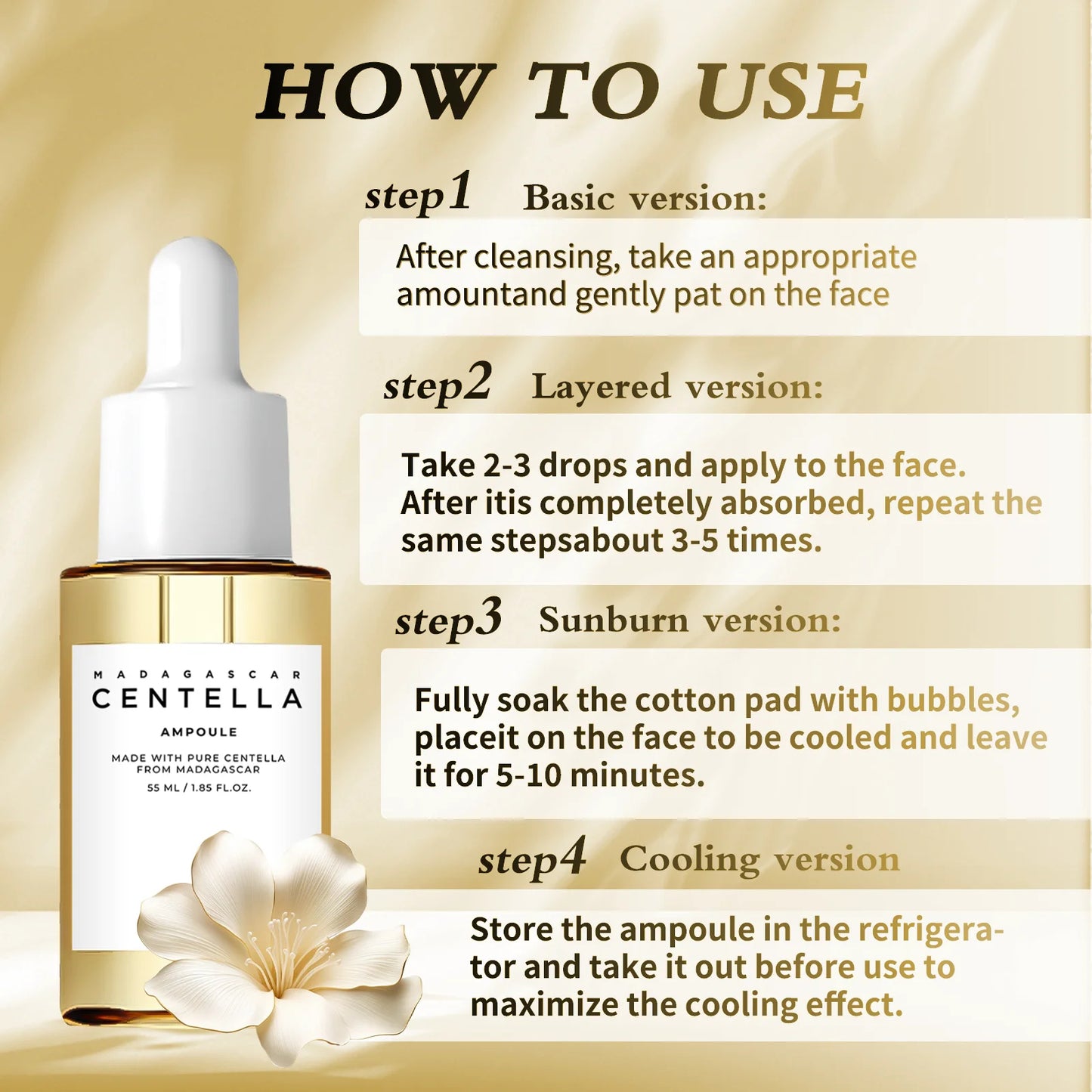 Sérum Centella Asiatica – Apaisant, Hydratant & Anti-Acné
