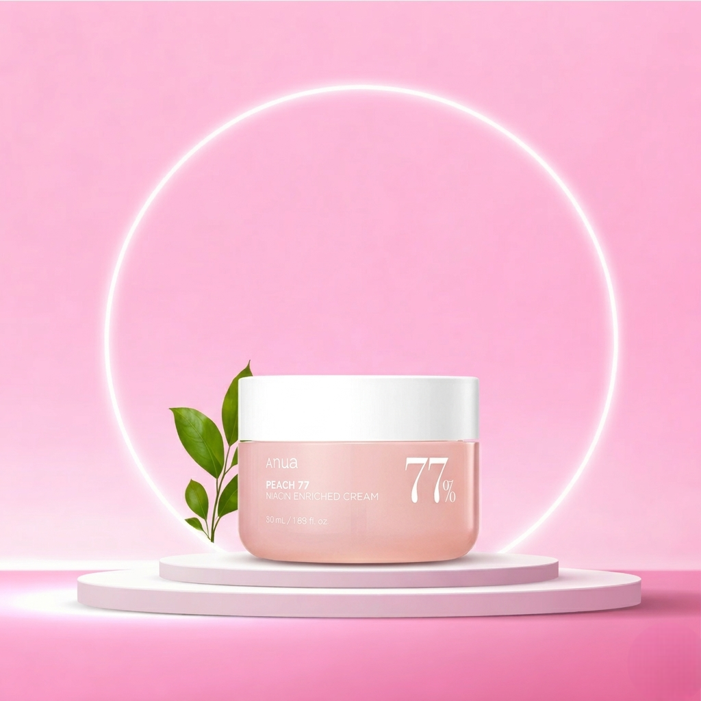 Crème Visage Niacinamide 77% – Extrait de Pêche