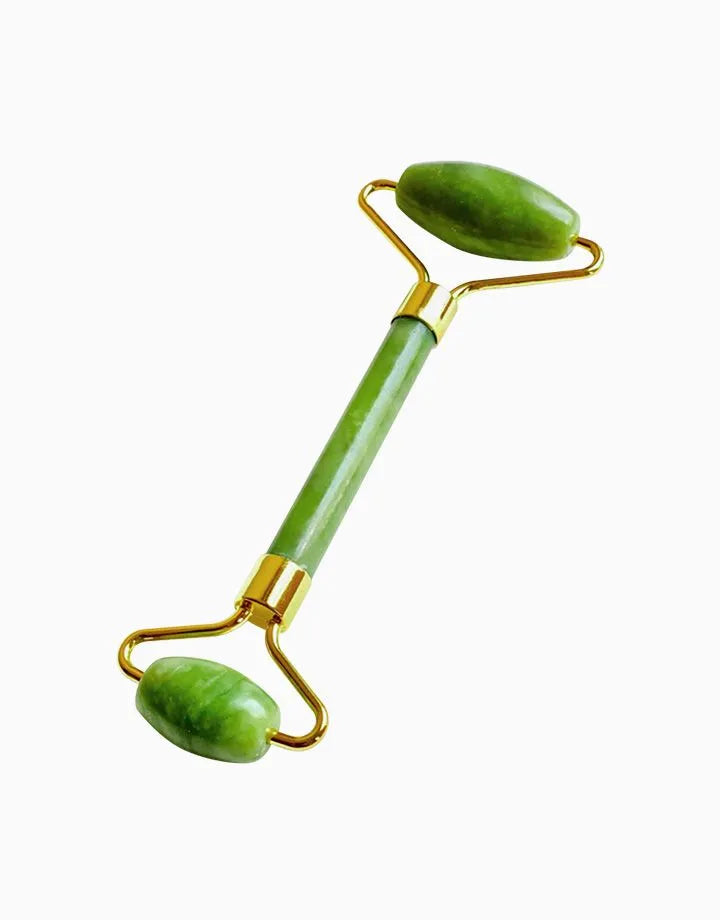 Rouleau de Jade Double Tête – Massage Visage & Éclat Naturel