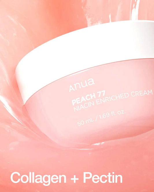 Crème Visage Niacinamide 77% – Extrait de Pêche