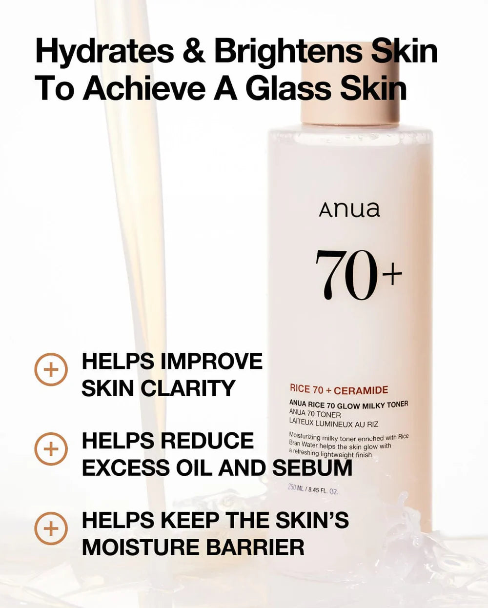 Toner Éclat Lait de Riz 70%