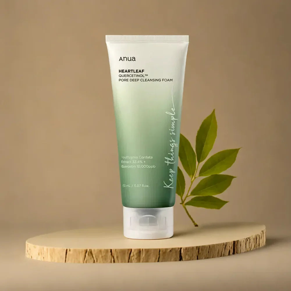 Soin Nettoyant Heartleaf Quercetinol – Mousse Douce & Pores Affinés